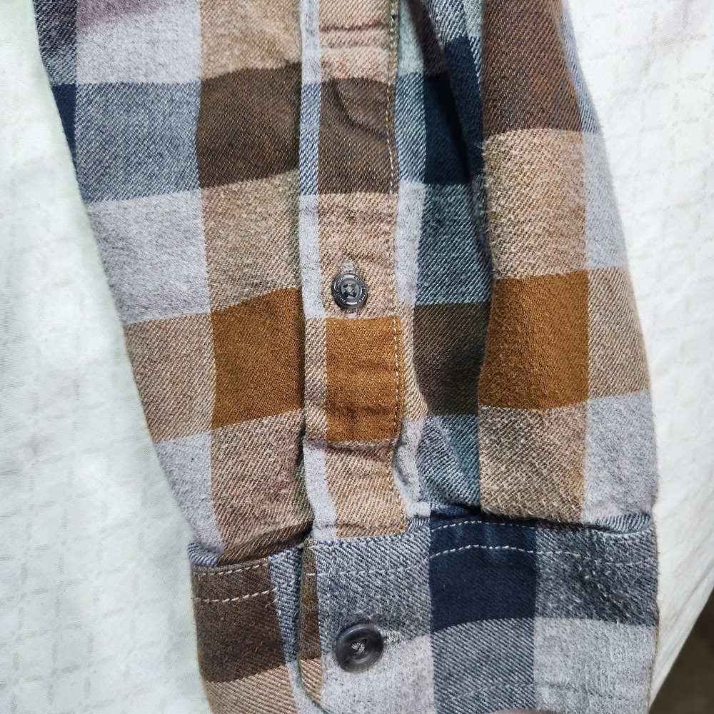 Eddie Bauer Classic Fit Plaid Flannel Button Down Shirt Mens Size 2XL - Picture 9 of 12